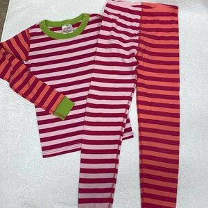 Hanna andersson organic cotton snug fit striped pajamas 140 cm us 10
